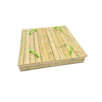 Arenero De Madera Masgames Oben Con Cubierta De Madera  L