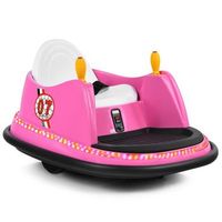 coche de choque para ninos de 6 v con mando a distancia circulo de giro de 360 grados 57 x 75 x 42 cm color rosa