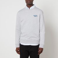 maison kitsune handwriting cotton-jersey sweatshirt - xl
