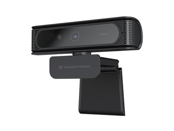 WEBCAM FHD CONCEPTRONIC AMDIS 1080P USB RECONOCIMIENTO FACIAL WINDOWS HELLO 30FPS ANGULO VISION 80º