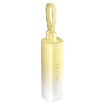 Power Bank Vention FHWY0 5000mAh 20W Wireless Amarilla