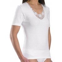 Embroidered Motif Short Sleeve Cotton Vest