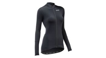 Camiseta de manga larga para mujer northwave fahrenheit negra
