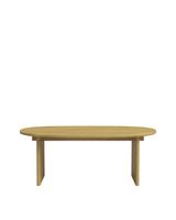 mesa de centro de madera de abeto en color natural 102 cm