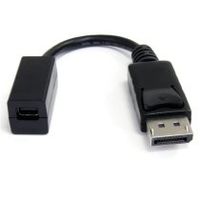 cable de 15cm adaptador displayport macho a mini displayport hembra - dp a mini dp - negro