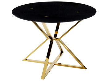 Mesa de comedor de vidrio 4 personas l105