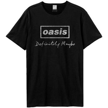 Amplified Clothing Camiseta manga larga Definitely Maybe Distressed para mujer