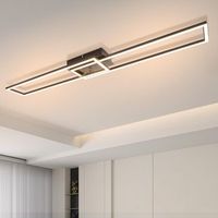 lampara de techo led de diseno moderno de 2 marcos 32w 3000k ideal para salon o dormitorio zmh