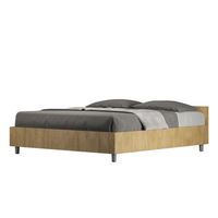 cama con almacenaje 160x200 roble natural nuamo