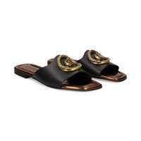 just cavalli sandalias planas mujer - negro talla 36