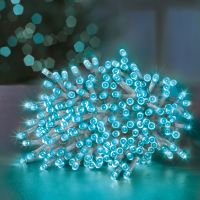 200 led turquoise clear cable supabrights