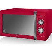 swan retro sm22070rn solo microwave - red red