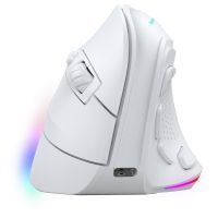 mars gaming mm-sk raton gaming inalambrico vertical ergonomico rgb chroma 8400dpi tri-mode blanco