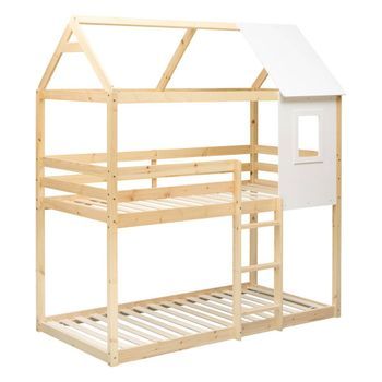 Litera Tipo Cabaña Bosco, 90 X 190 Cm, Color Beige - Atmosphera Createur D'interieur
