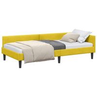 cama individual  cama para adulto  estructura de cama en esquina amarillo 100 cm x 200 cm