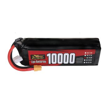 Batería ZOP Power 14.8V 10000mAh 100C 4S LiPo con conector XT60 para dron RC