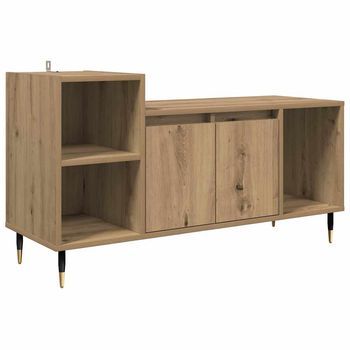 Mueble De Tv | Mueble De Salón | Gabinete De Tv Roble Artesanal 100 X 35 X 55 Cm