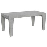 mesa extensible gris ceniza 6 a 14 personas l 180 a 284 cm kristo