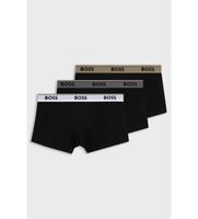boss para hombre 50554693 set de tres boxers power negro s homewear poliester