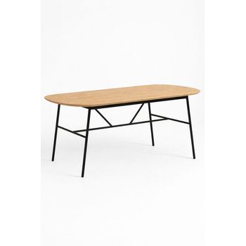 Mesa Rectangular Musa 140 X 70 Cm De Madera 74*120*70 Cm -