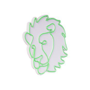 Iluminación Led Decorativa De Plástico Lion Verde