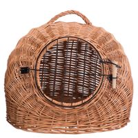 trixie wicker cat basket -  50 x 36 x 42cm l x w x h