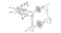 sram rear derailleur b bolt and limit screw kit x01 eagle