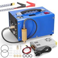compresor de aire portatil electrico de alta presion inteligente de 4500 psi para uso al aire libre con barometro y apagado automatico incluye transformador