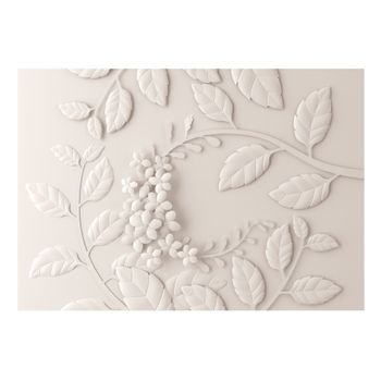 Papel Pintado 3d - Paper Flowers (cream) (150x105 Cm)