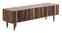 mueble tv 3 puertas multicolor de madera maciza de acacia