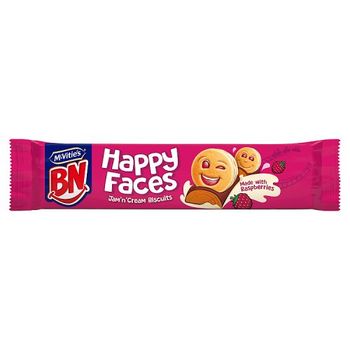 BN Happy Faces Jam n Cream Biscuits
