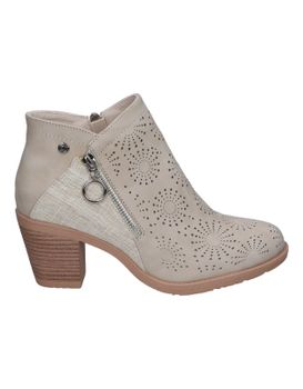 Botines De Tacón Para Mujer Chk10 Tonia 16 Beige 41