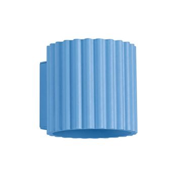 Aplique azul claro aluminio alt. 10 cm