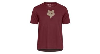 Maillot fox ranger head nino manga corta burdeos
