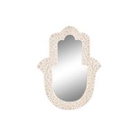 espejo mango 45x2x60 hamsa blanco