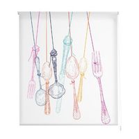 estoralis - estor enrollable translucido  estampado cocina  150 x 180 cm anchoalto tamano tela 147 x 175 cm  c-1180 unico