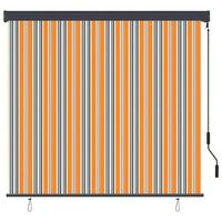 estor enrollable amarillo y azul 180 x 250 cm tela y aluminio