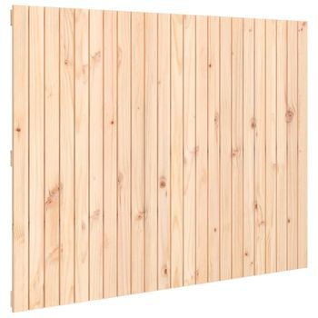 Cabecero Cama Mueble De Dormitorio De Cama De Pared Madera Maciza De Pino 146,5 X 3 X 110 Cm Marrón M02_0004722