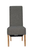 river dark grey scroll back chairs - dark grey