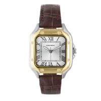 radiant reloj hombre caja de metal pulsera genuine leather de color marron resistente al agua 5 atm ra676204