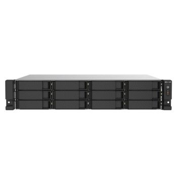 NAS QNAP TS-1273AU-RP-8G Rack 2U Ryzen Embedded V1500B 8GB DDR4 2x2.5GbE 12 bahías PSU redundante