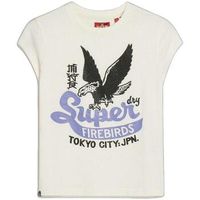 superdry camiseta t-shirt a manches courtes avec motif fantaisie para mujer
