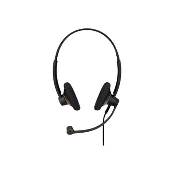 EPOS Sennheiser 1000551 I Sennheiser Impact Sc 60 USB Ml Auriculares estéreo, en la oreja, negro con reflejos de color naranja