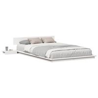 cama matrimonial  cama para adulto  estructura de cama blanco 120 x 190 cm madera