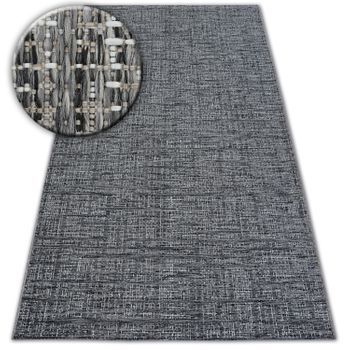 Alfombra De Cuerda Sisal Loft 21126 Tonos De Plateado/marfil/gris 160x230 Cm