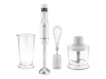 Batidora de mano - Ufesa Stellar 1500 Max, 1500W, Velocidad variable, 4 cuchillas, Pantalla Digital, Blanco/Inox