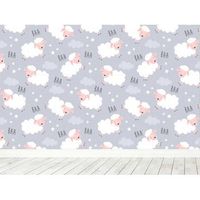 fotomural vinilo infantil ovejas baa 400 x 300 cm