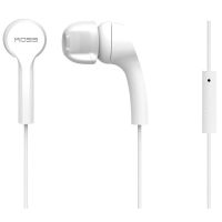 auriculares koss keb9i con cable jack 35 mm para llamadas y musica blancos