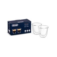 delonghi vasos de espresso de doble pared 90 ml pack de 2 dlsc310