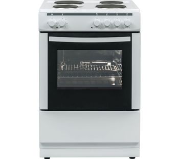 ESSENTIALS CFSE60W17 60 cm Electric Cooker - White, White